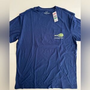 NWT Vineyard Vines “Served Fresh Daily” pickleball shirt L